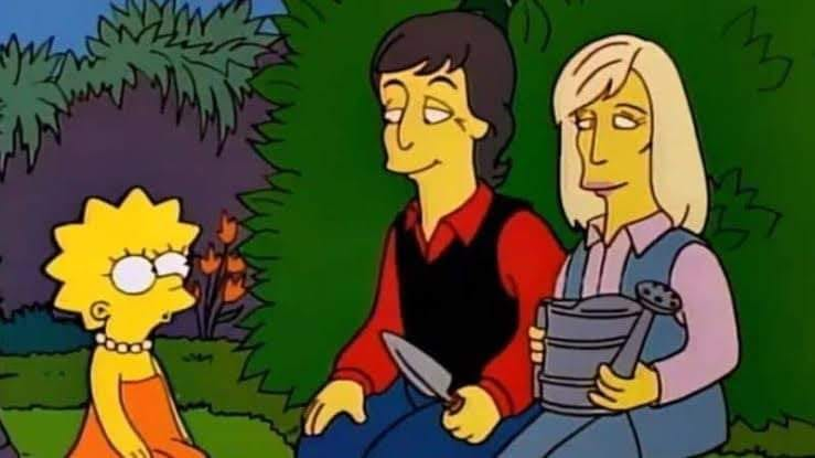EmmanuelEnMix's tweet photo. 15 de octubre de 1995. Paul y Linda McCartney fueron las voces invitadas a "The Simpsons" en un episodio llamado "Lisa la vegetariana". La condición que puso McCartney para aparecer fue que la decisión de Lisa de volverse vegetariana fuera un cambio permanente en el personaje https://t.co/zYCz2YbKyE
