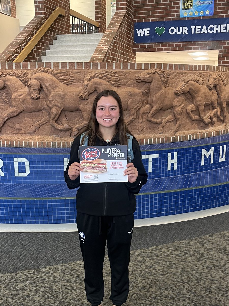 Jayda Juarez is our Jersey Mike’s Player Of The Week. She came back to get the win Pius in our last home game. ⁦<a href="/jerseymikes/">Jersey Mike's Subs</a>⁩ ⁦<a href="/MillardNorthHS/">Millard North HS</a>⁩ ⁦<a href="/MNSoftball643/">MNSoftball</a>⁩ ⁦<a href="/AaronBearinger/">Aaron Bearinger</a>⁩ ⁦<a href="/APStarksMNHS/">Mr. Starks</a>⁩ ⁦<a href="/natewragge/">Nate Wragge</a>⁩