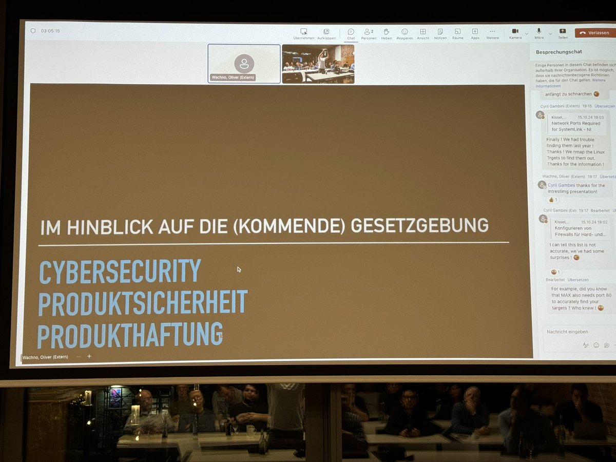 joerghampel's tweet image. Oliver Wachno is finishing our 22nd #WUELUG meeting with a talk on the current legal situation, and which #cybersecurity related regulations and guidelines will affect us over the coming years here in the European Union

#createbettersoftware