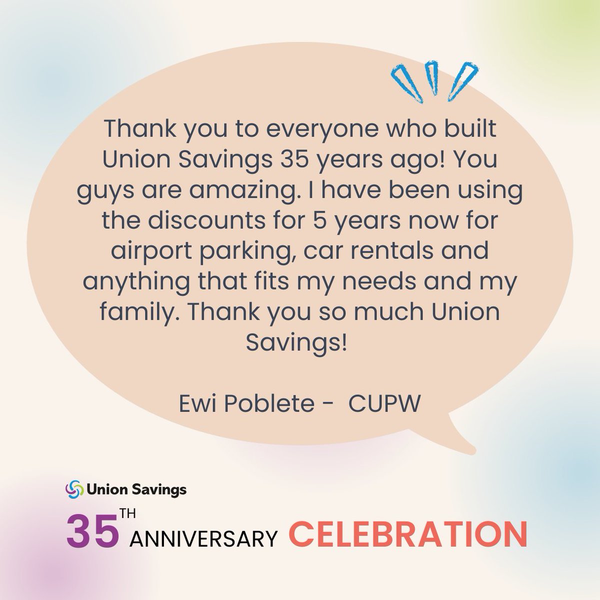Union Savings tweet media