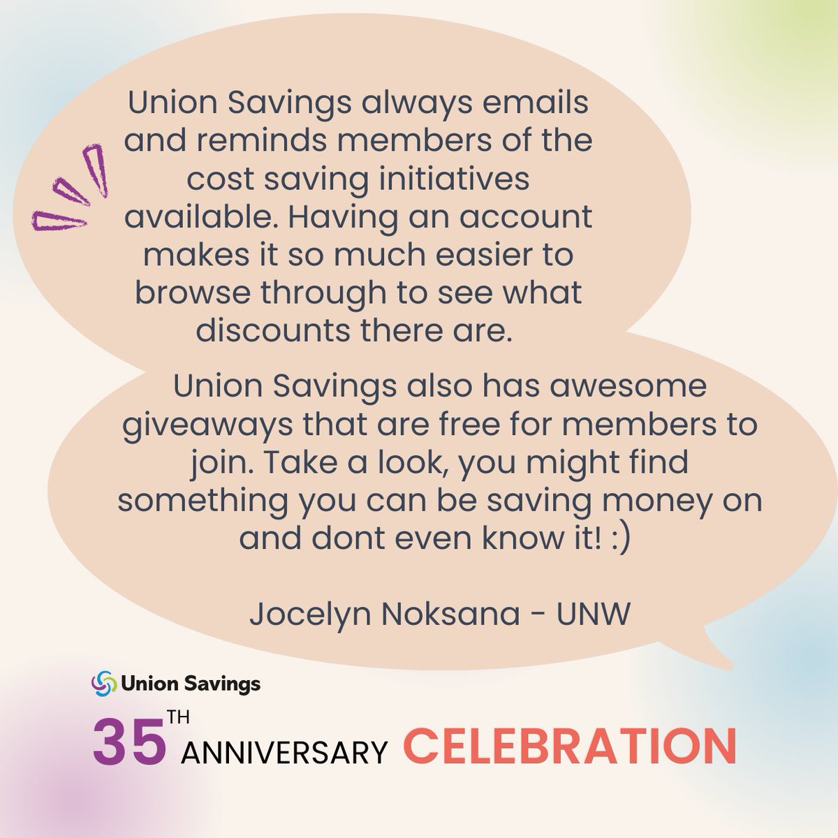 Union Savings tweet media