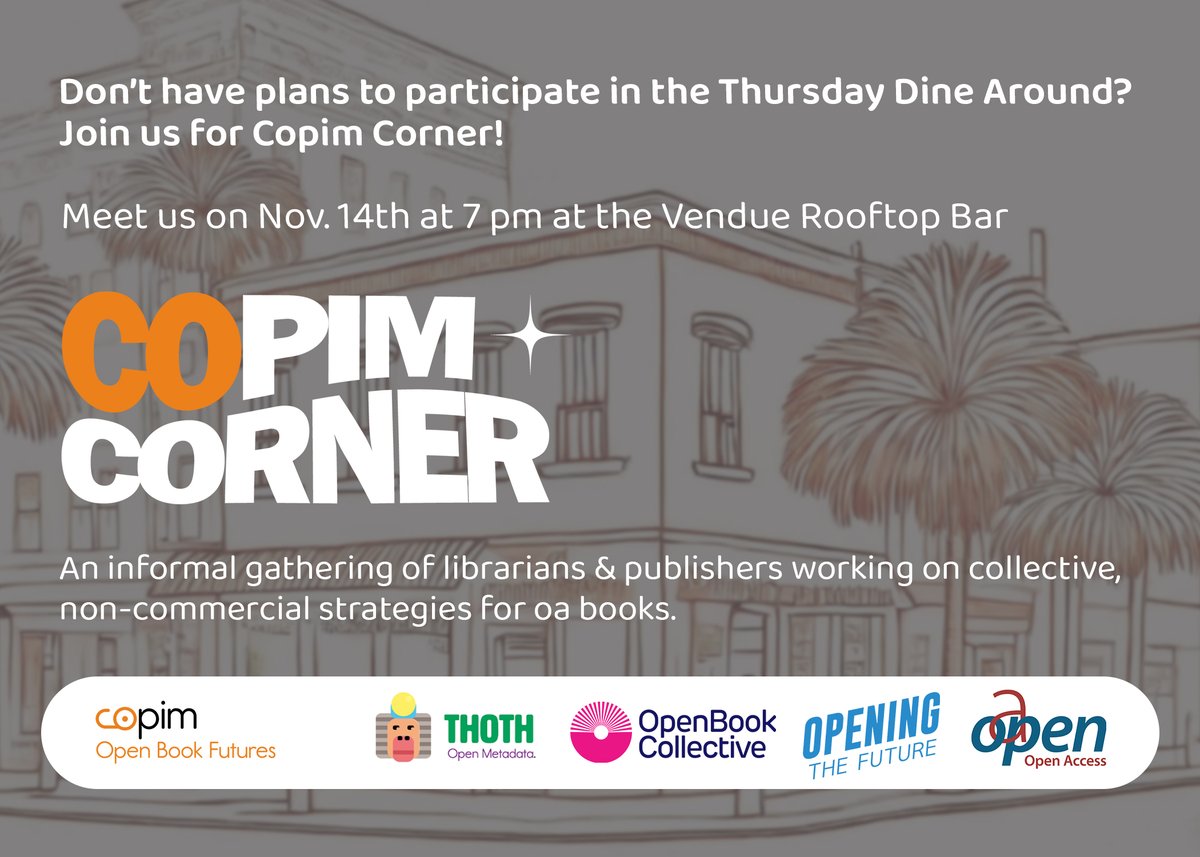 Open Book Collective (@openbookcollect) on Twitter photo For those attending <a href="/chsconf/">Charleston Hub</a>, join us on Nov 14th at 7 pm at the Vendue Rooftop Bar! For those attending <a href="/chsconf/">Charleston Hub</a>, join us on Nov 14th at 7 pm at the Vendue Rooftop Bar!