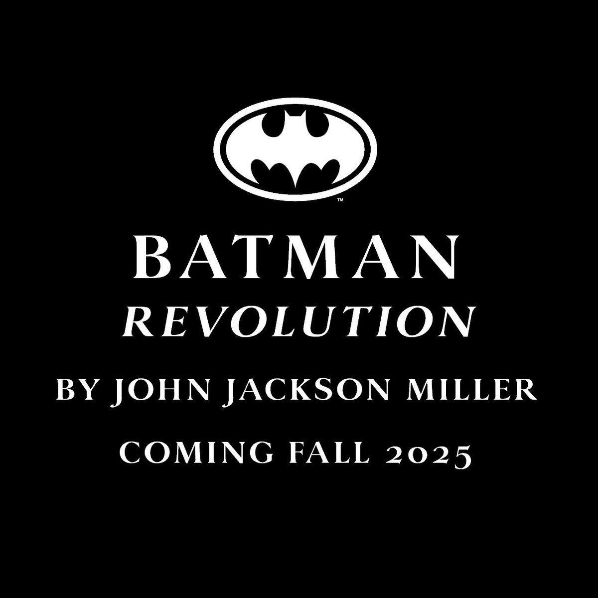My next novel, BATMAN: REVOLUTION releases from <a href="/DelReyBooks/">Del Rey Books</a> in the fall of 2025! The sequel to BATMAN: RESURRECTION, it's my second novel set between BATMAN and BATMAN RETURNS.

Return to Gotham City today with #Batman RESURRECTION — and continue the ride in '25 with REVOLUTION!