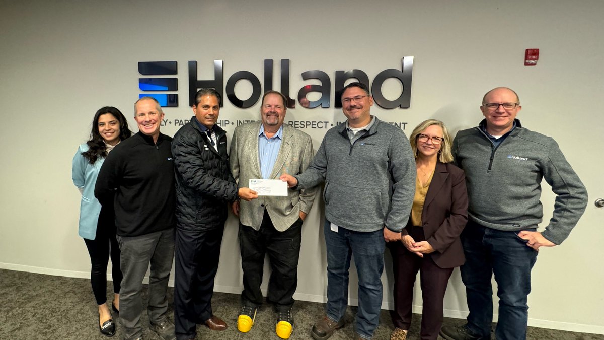 We had a great visit w/IMA member <a href="/HollandRail/">Holland LP</a> in Crete earlier today where we toured their facility &amp; joined <a href="/SenPatrickjoyce/">State Senator Patrick Joyce</a> &amp; State Rep. DeLuca in presenting them with an ETIP reimbursement grant on behalf of the <a href="/IllinoisDCEO/">Illinois DCEO</a>.  Founded in 1935, Holland has been a leader in