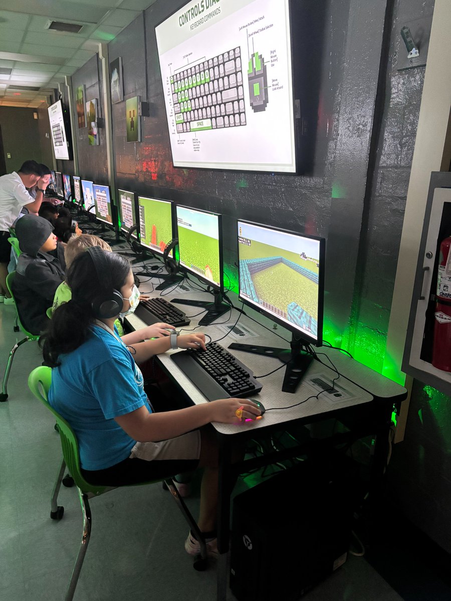 Kim Landtroop (@kimlandtroop) on Twitter photo <a href="/ErinAThomas14/">Erin Thomas</a> and I had a great morning working with the 5th graders from @LoveGroveElem at the <a href="/DCPSMinecraft/">DCPS_Minecraft Lab</a> Lab! We practiced building and navigating in <a href="/PlayCraftLearn/">Minecraft Education</a> so that we can work on the Element Scavenger Hunt World during our next time together.๐๐๐ <a href="/ErinAThomas14/">Erin Thomas</a> and I had a great morning working with the 5th graders from @LoveGroveElem at the <a href="/DCPSMinecraft/">DCPS_Minecraft Lab</a> Lab! We practiced building and navigating in <a href="/PlayCraftLearn/">Minecraft Education</a> so that we can work on the Element Scavenger Hunt World during our next time together.๐๐๐