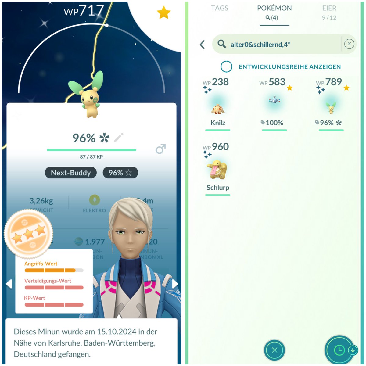 Event Day 1 Recap: 🧲✨
1.600 Catches - 29km 🏃
96% SHINY MINUN 🥳
5 Hour Stream with my Community 🙏

#PokemonGO #PokemonGOApp