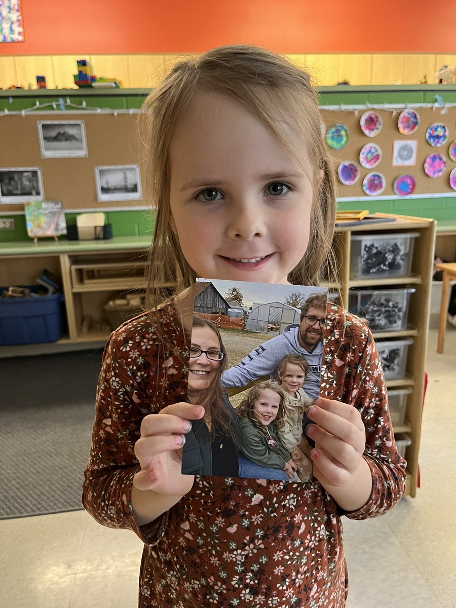 Our star of the day introduced us to her family as the other half of our twin set! She likes to play Mario with dad and go to the library with mom!