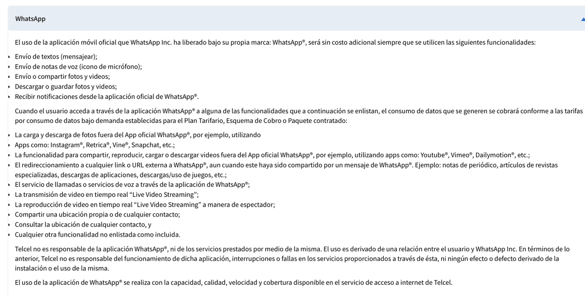 Ojo aquí 👇🏻

Explicación de por qué algunas personas han estado experimentado "mayor" consumo en su bolsa de datos de Telcel

Investigando más a detalle en la página oficial de Telcel, hay algunas cosas que no son muy claras en cuanto a qué consume datos y qué no refiriendo