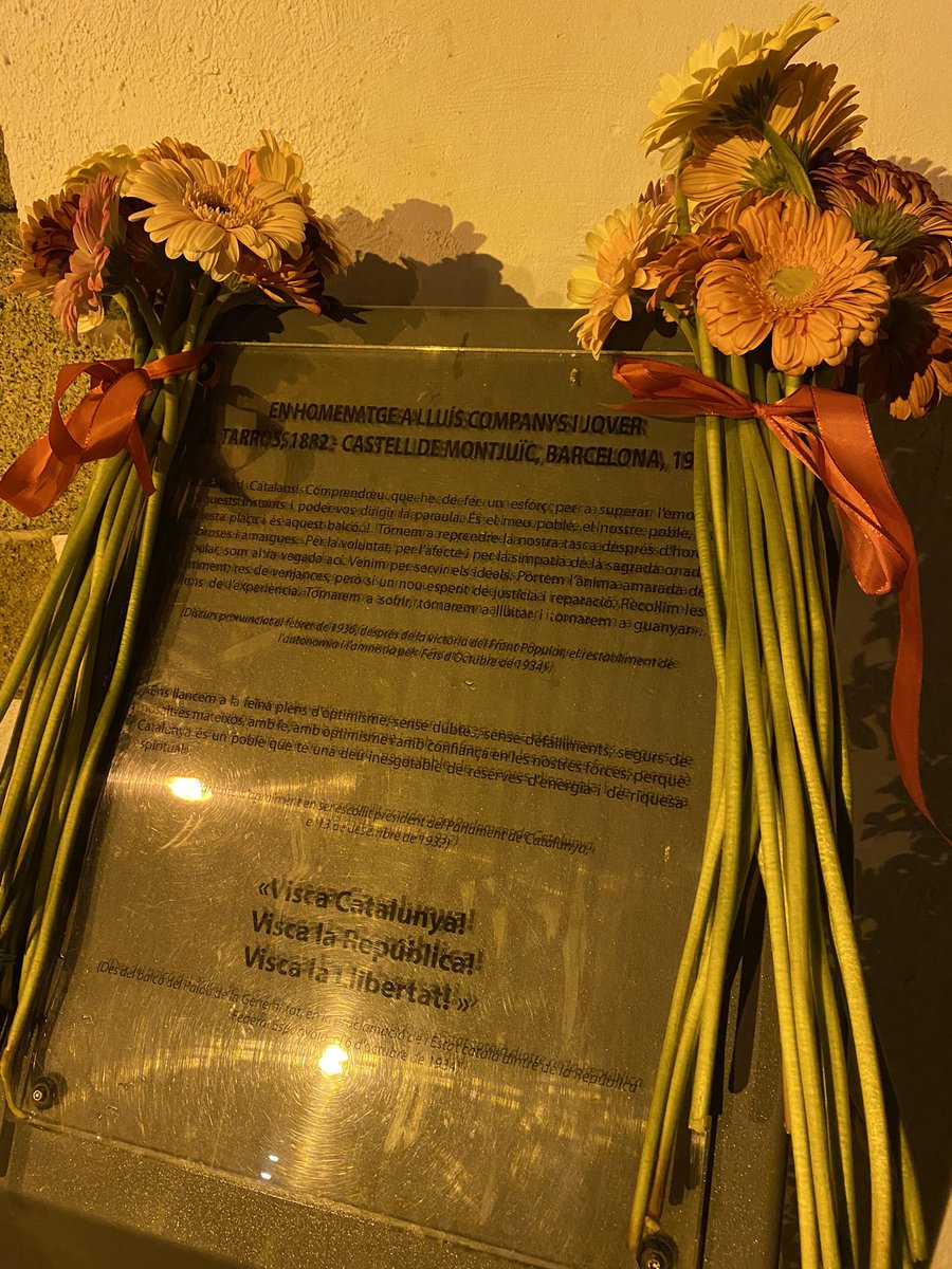 Homenatgem i retrobem amb les paraules dels nostres poetes al President Lluís Companys. #Companys84 #arenysdemar