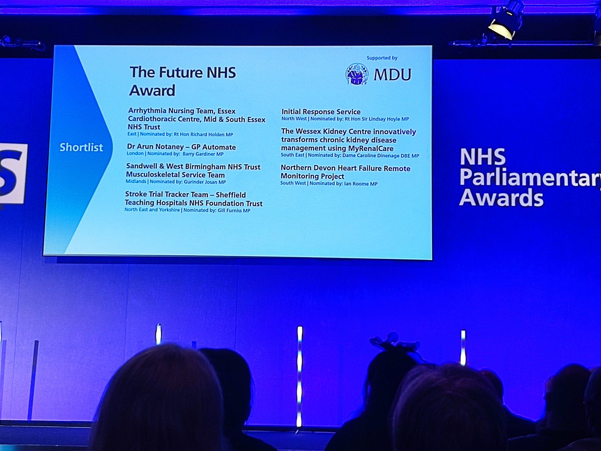 SharonToora's tweet image. A huge privilege to have been shortlisted for the Future NHS Award at #NHSParlyAwards for our AF remote monitoring work with @FibriCheck. Although we did not win our category, it was an amazing experience sharing innovation and best practice with fellow dedicated nominees