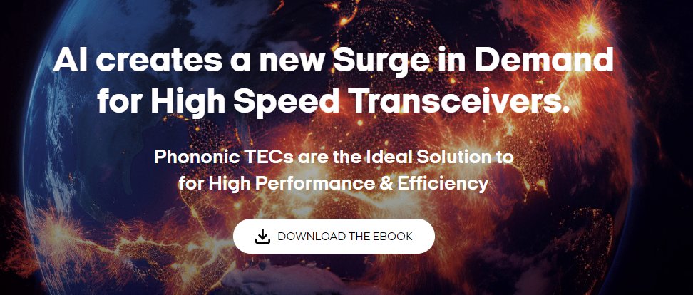 AI/ML demands soar!
Data centers upgrade with 800G optical transceivers. Phononic leads in TECs, enabling faster speeds &amp; more. 20M+ TECs deployed phononic.com/resources/ai-c…

#AI #datacenters #phononic