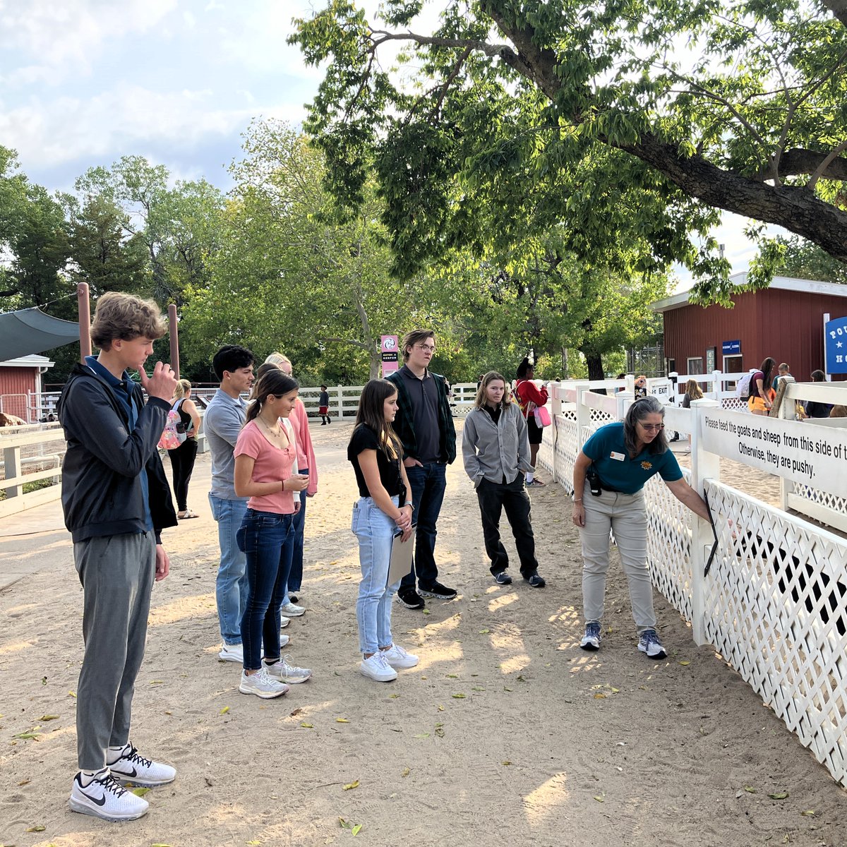 The Engineering strand attended a project meeting at the Sedgwick County Zoo. Students looked at some potential projects. They are now developing prototypes to test and address some challenges the zoo shared with them. Looking forward to the innovative ideas they will develop!
