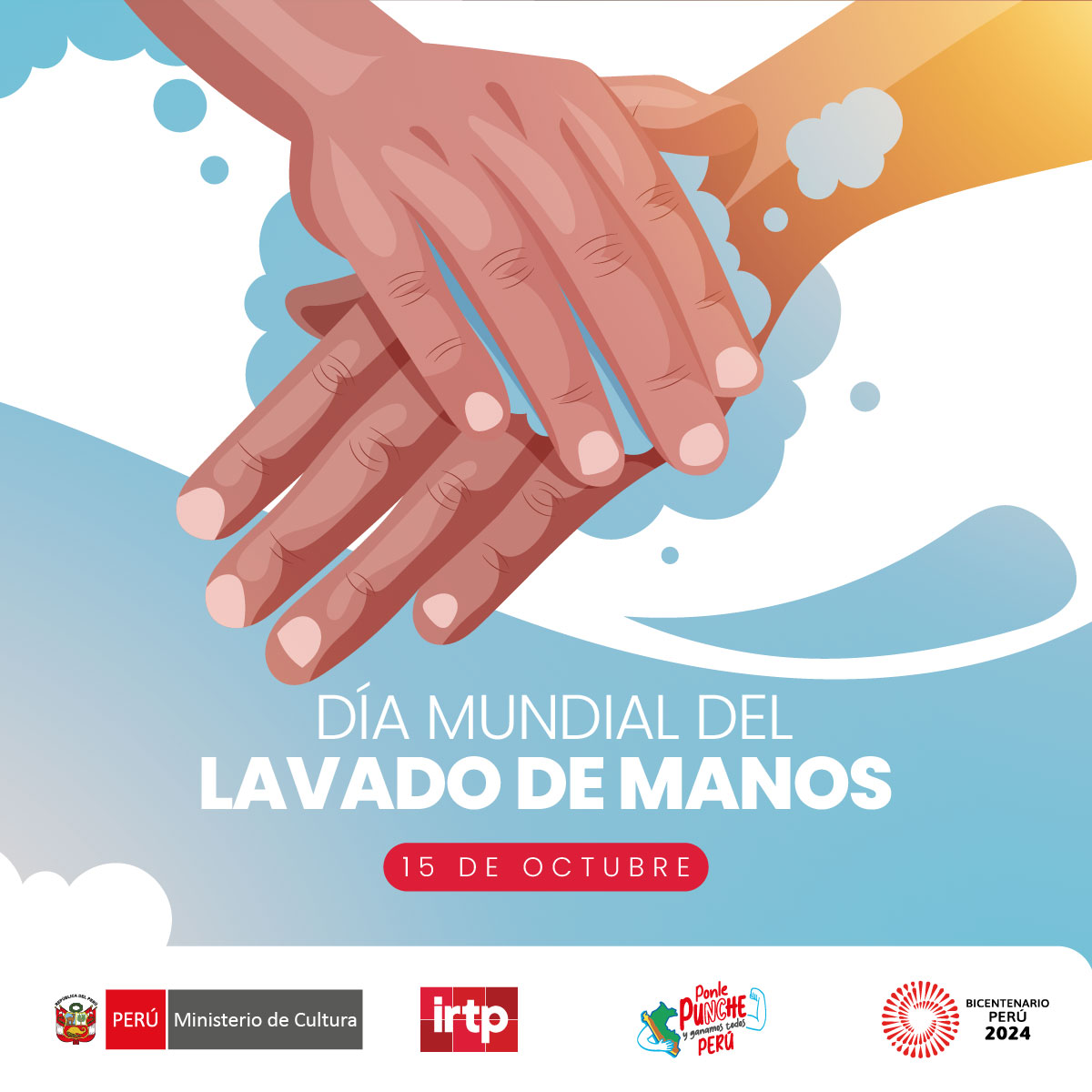 En el #DíaMundialDelLavadoDeManos, recordamos que una acción tan simple puede salvar vidas. 👐💧 Lavarse las manos correctamente previene enfermedades y protege a nuestras familias. ¡Hagamos del lavado de manos un hábito diario! #SaludParaTodos #NosUne