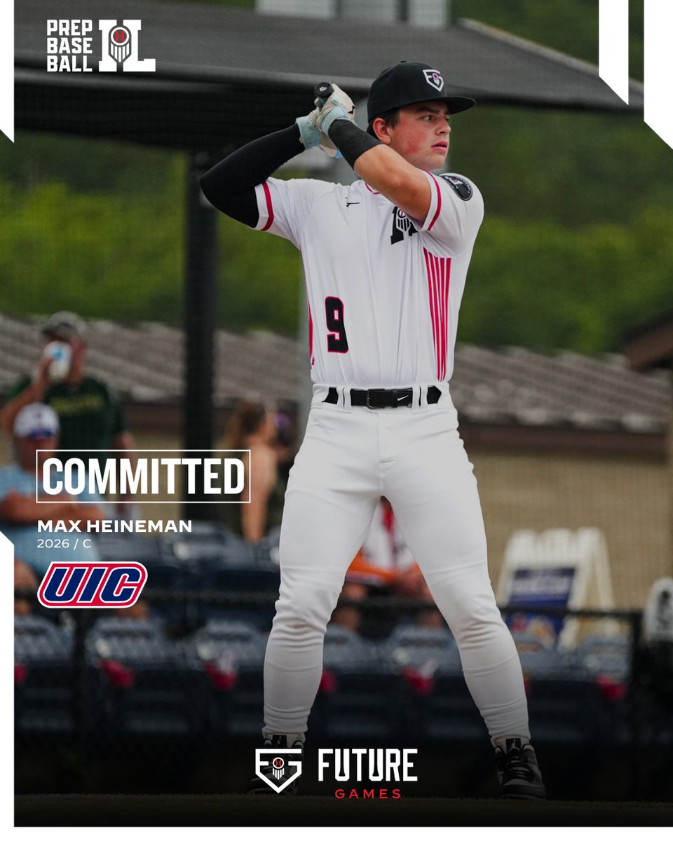 Prep Baseball Illinois (@prepbaseballil) on Twitter photo C Max Heineman (Normal Community, 2026) commits to Illinois-Chicago.
A member of Team Illinois at the #PBFG24, Heineman is ranked No. 23 in the state's junior class.
(<a href="/UIC_Baseball/">UIC Baseball 🔥⚾️</a> | <a href="/NCIronBaseball/">Ironmen Baseball</a>)
👤: loom.ly/2LPF8GQ C Max Heineman (Normal Community, 2026) commits to Illinois-Chicago.
A member of Team Illinois at the #PBFG24, Heineman is ranked No. 23 in the state's junior class.
(<a href="/UIC_Baseball/">UIC Baseball 🔥⚾️</a> | <a href="/NCIronBaseball/">Ironmen Baseball</a>)
👤: loom.ly/2LPF8GQ