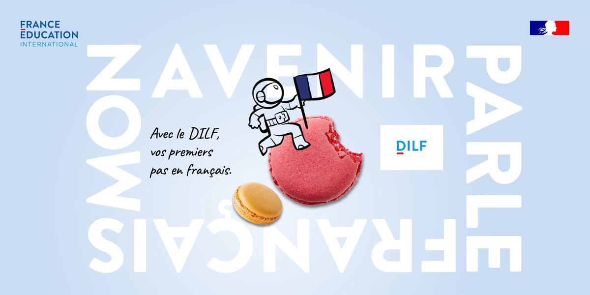 Le #DILF, un diplôme délivré par le ministère de l’Éducation nationale, valide un premier niveau de français (A1.1 du #CECRL). C'est la première étape vers le #DELF et le #DALF. À savoir, ce diplôme n'est proposé que sur le territoire français.