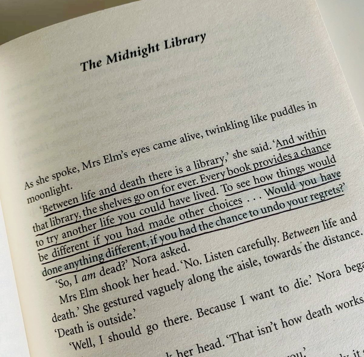 would you have done anything different?