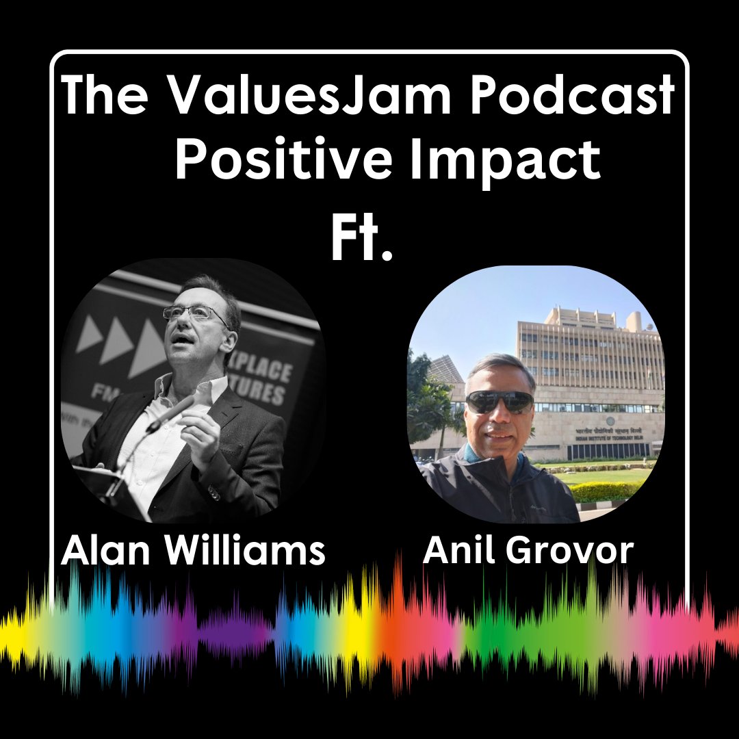 JamValues's tweet photo. #ICYMI Be sure to check out this ValuesJam Guest Session with Anil Grovor and host Alan Williams @ourSERVICEBRAND on the value of Positive Impact.

https://t.co/DRHIHp7OOz

We welcome you to like and subscribe to our channel.

#Values https://t.co/BjgqFhu3C5