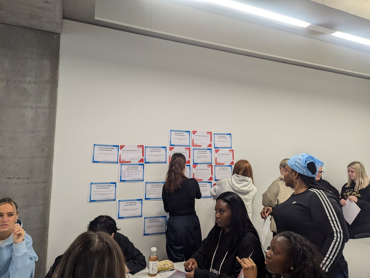 Practice-Based Learning Team @MMUHPSC (@mmupbltutors) on Twitter photo Learner Appreciation week.
Yesterday, Our 3rd year MH students were encouraged to reflect on the part they play in supporting each other through the ups and downs of a nursing degree ๐๐ง๐ฝโ๐
<a href="/gmmh_nhs/">Greater Manchester Mental Health</a> <a href="/penninecarenhs/">Pennine Care NHS FT</a> @leannefinegan @seymourgoldenegg <a href="/nursingsocmmu/">MMU Nursing Society</a> <a href="/MFT_PRET/">MFT Pre-Reg Education Team</a> Learner Appreciation week.
Yesterday, Our 3rd year MH students were encouraged to reflect on the part they play in supporting each other through the ups and downs of a nursing degree ๐๐ง๐ฝโ๐
<a href="/gmmh_nhs/">Greater Manchester Mental Health</a> <a href="/penninecarenhs/">Pennine Care NHS FT</a> @leannefinegan @seymourgoldenegg <a href="/nursingsocmmu/">MMU Nursing Society</a> <a href="/MFT_PRET/">MFT Pre-Reg Education Team</a>