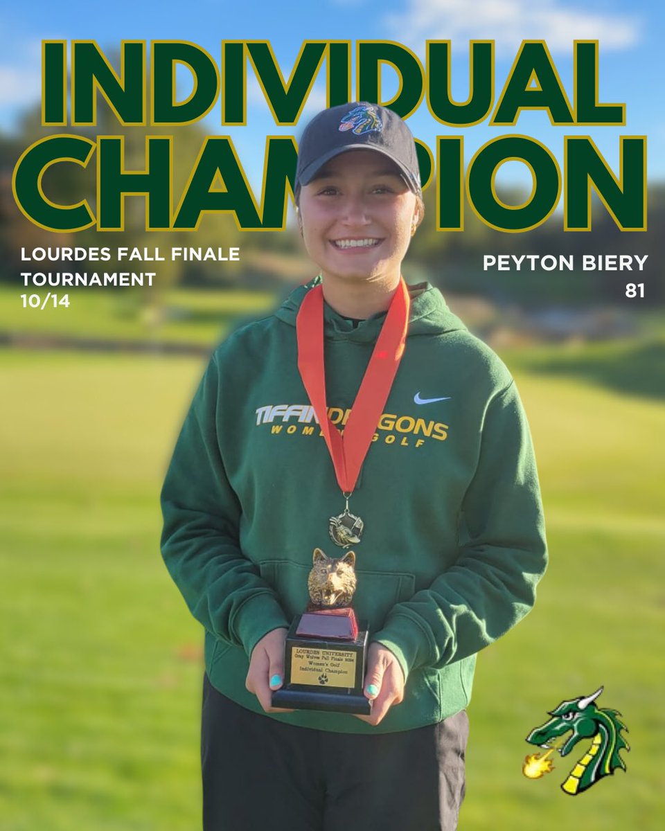 TU_WomensGolf's tweet image. Peyton Biery claimed the Individual Champion title with a score of 81. Abby Davis finished close behind as the 1st runner-up with an impressive 82, earning 2nd place. Great job to both for their outstanding performances!
