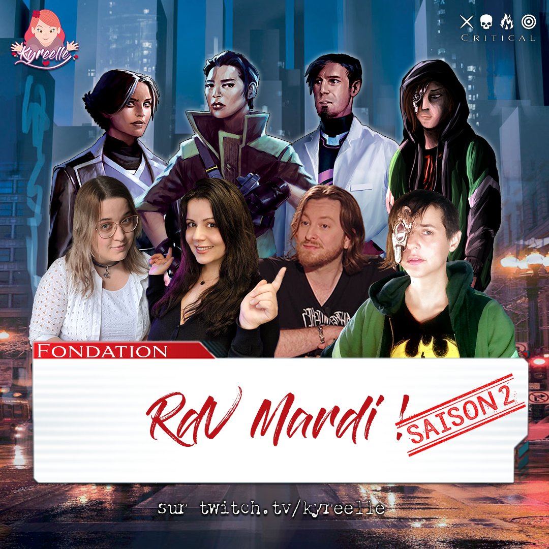 Kyreelle's tweet image. Ce soir à 20h30, ça commence ! 👀 #jdr #critical