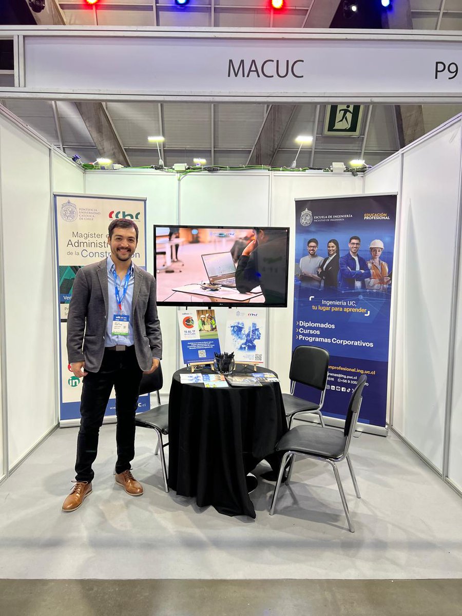 EP_IngenieriaUC's tweet photo. ¡Ya estamos en #Edifica2024! 🏗️
Visítanos en la feria internacional de la construcción más grande de Hispanoamérica y conoce nuestra oferta académica diseñada para ti 👨🎓👩🎓. @IngenieriaUC @ucatolica @MAC_UC https://t.co/ia6DmYQ5Mi