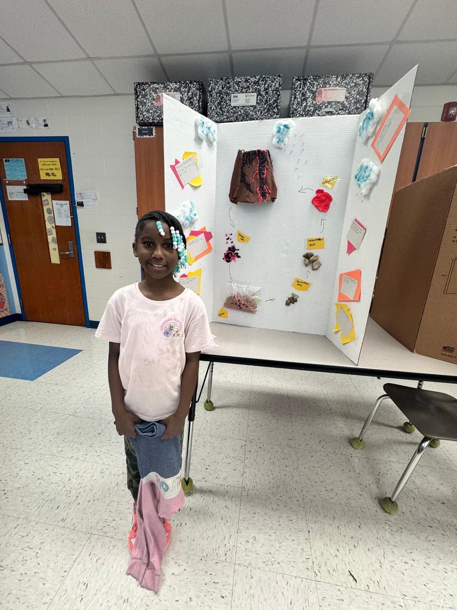 Take a peek at our fourth graders’ Rock Cycle masterpieces! After learning about the rock cycle, students planned, designed, and created models and posters to show what they know. <a href="/PCS_STEM/">PCS_STEM</a> <a href="/PCS_AVID/">Jessica A</a> #STEM