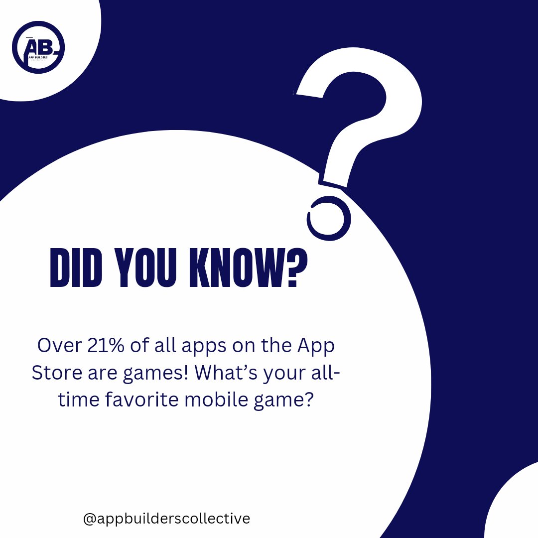 Appbidec's tweet photo. Hey dev!

Interesting fact to know today...

What's your all-time favorite mobile game?

Looking forward to hearing from you! https://t.co/Y6tYKHqnmW