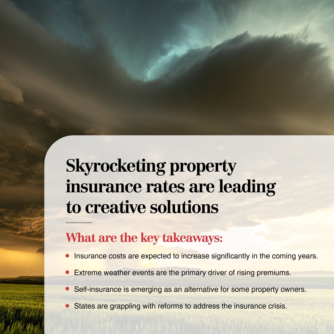 "Commercial property owners are facing soaring insurance premiums due to extreme weather events. This is putting a strain on operating expenses and impacting investment decisions.

Learn more here:
propmodo.com/skyrocketing-p…

#CRE #CRENews"