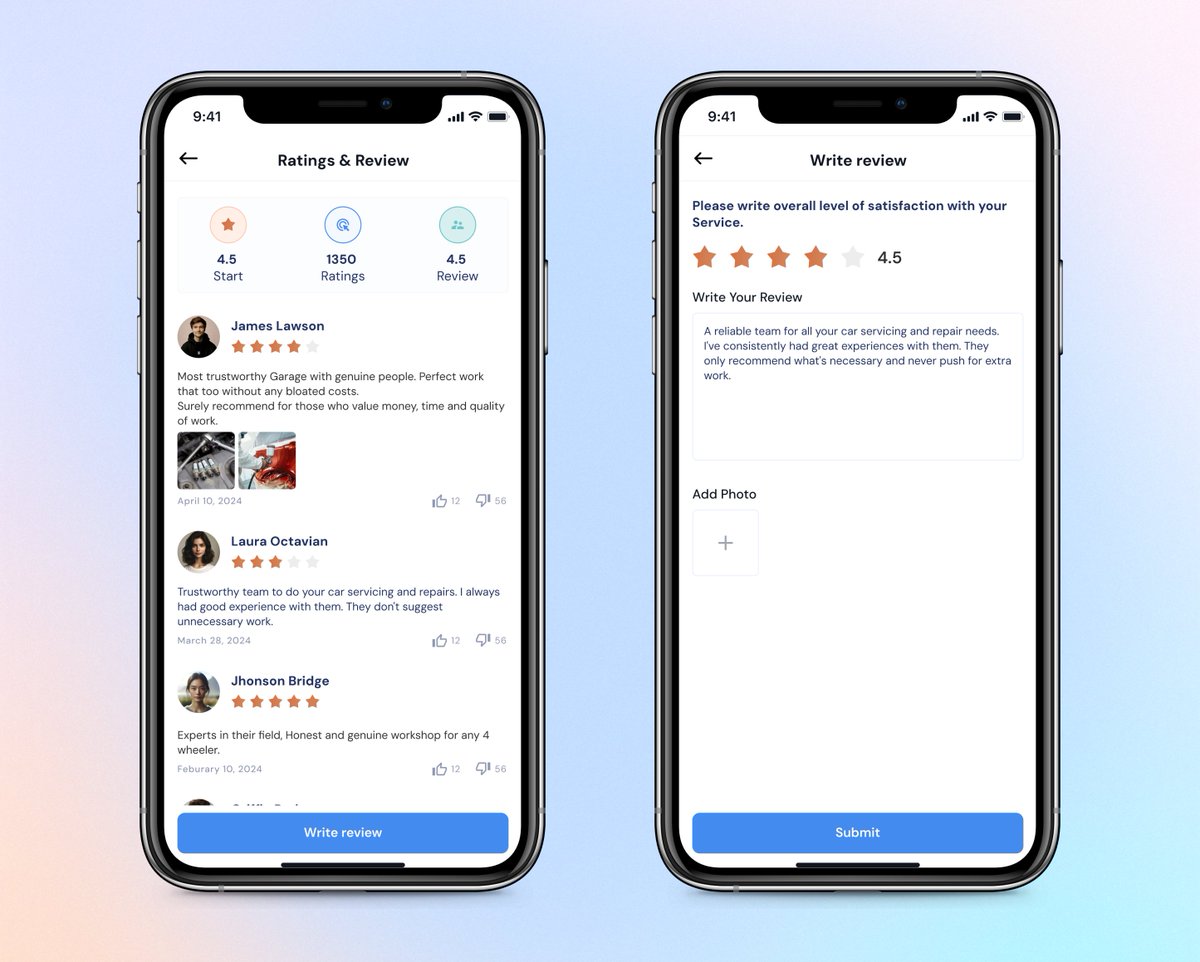 Day 7/21 Product Design Challenge by <a href="/Peerlist/">Peerlist</a>

Great reviews build trust. Better reviews build loyal customers. Design for both! 💡⭐️

#ProductDesignChallenge