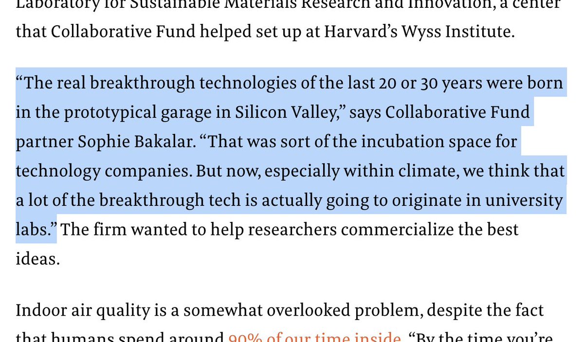 Collab Fund (@collabfund) on Twitter photo It’s exciting to see our partnership with Harvard’s <a href="/wyssinstitute/">Wyss Institute</a> continue to bear fruit, and to eavesdrop on the future of materials science tech with our own <a href="/sophiebakalar/">Sophie Bakalar</a>.
Thank you <a href="/FastCompany/">Fast Company</a> for the feature! It’s exciting to see our partnership with Harvard’s <a href="/wyssinstitute/">Wyss Institute</a> continue to bear fruit, and to eavesdrop on the future of materials science tech with our own <a href="/sophiebakalar/">Sophie Bakalar</a>.
Thank you <a href="/FastCompany/">Fast Company</a> for the feature!