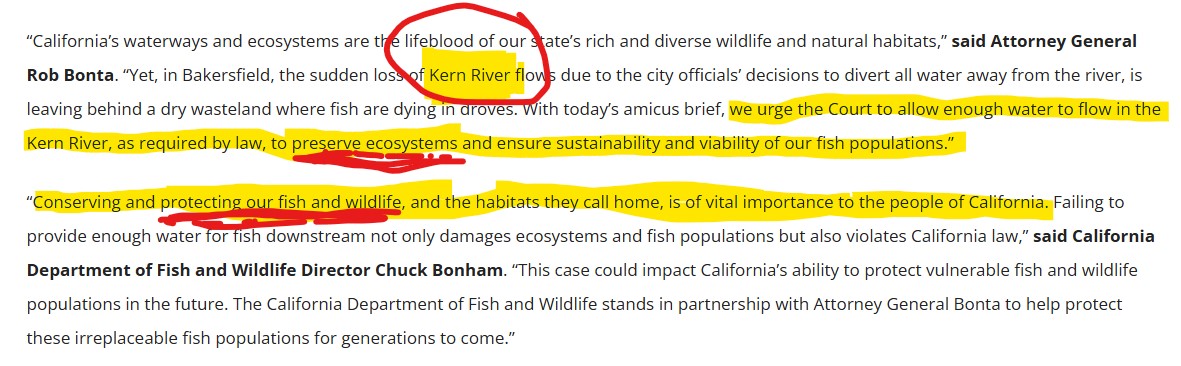 CAlowdown's tweet image. California AG and California Department of Fish and Wildlife Join Fight to Save the Lower Kern River
Thank you @AGRobBonta and @CaliforniaDFW!
👏👏👏👏👏
@CalTrout #BringBackTheKern
Press Release: oag.ca.gov/news/press-rel…