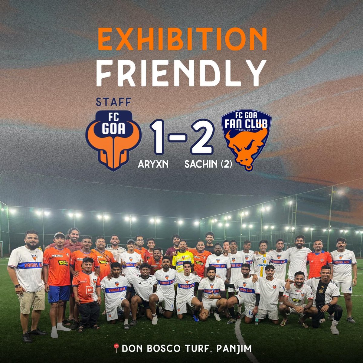 fcgoafanclub's tweet photo. An Intense Game at ends in a narrow win for the Fans...!
#FCGoa #FCGoaFanClub #ForcaGoa #IndianFootball #VamosGoa https://t.co/pHZGK1ysNq
