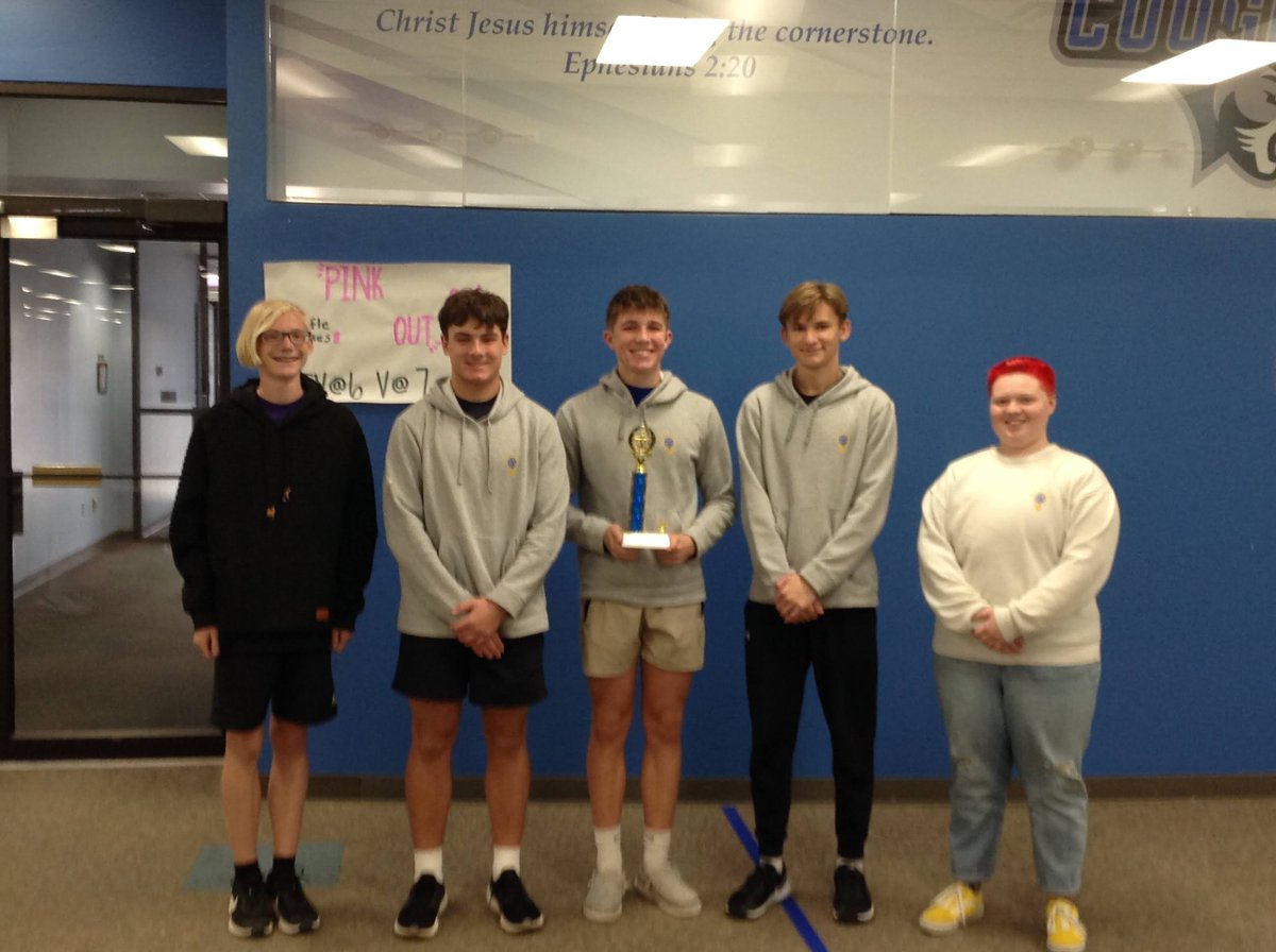 With an intense final round against Bellevue East, this quiz bowl team took first place on Saturday at the Cornerstone Christian tournament! #ExcellenceEverywhere <a href="/wahoopublic/">Wahoo Public Schools</a>