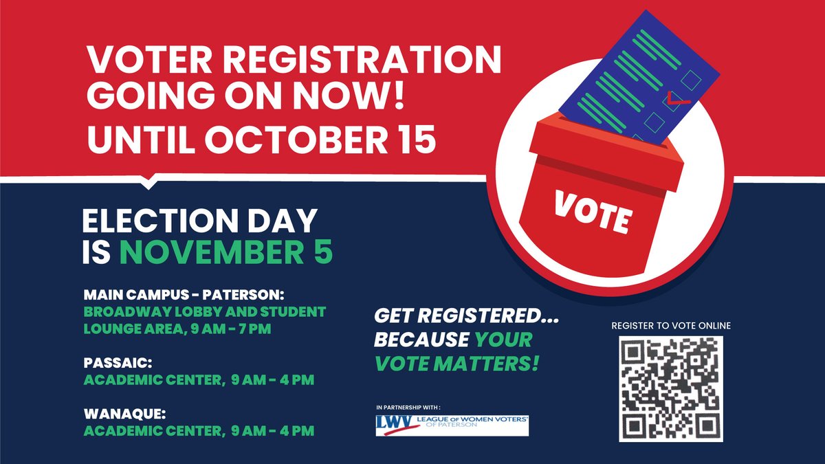 📢 Hey Panthers! Your voice matters—make it count! 🗳️ Register to vote and be part of the change you want to see. Today is the last day! #2024Elections
