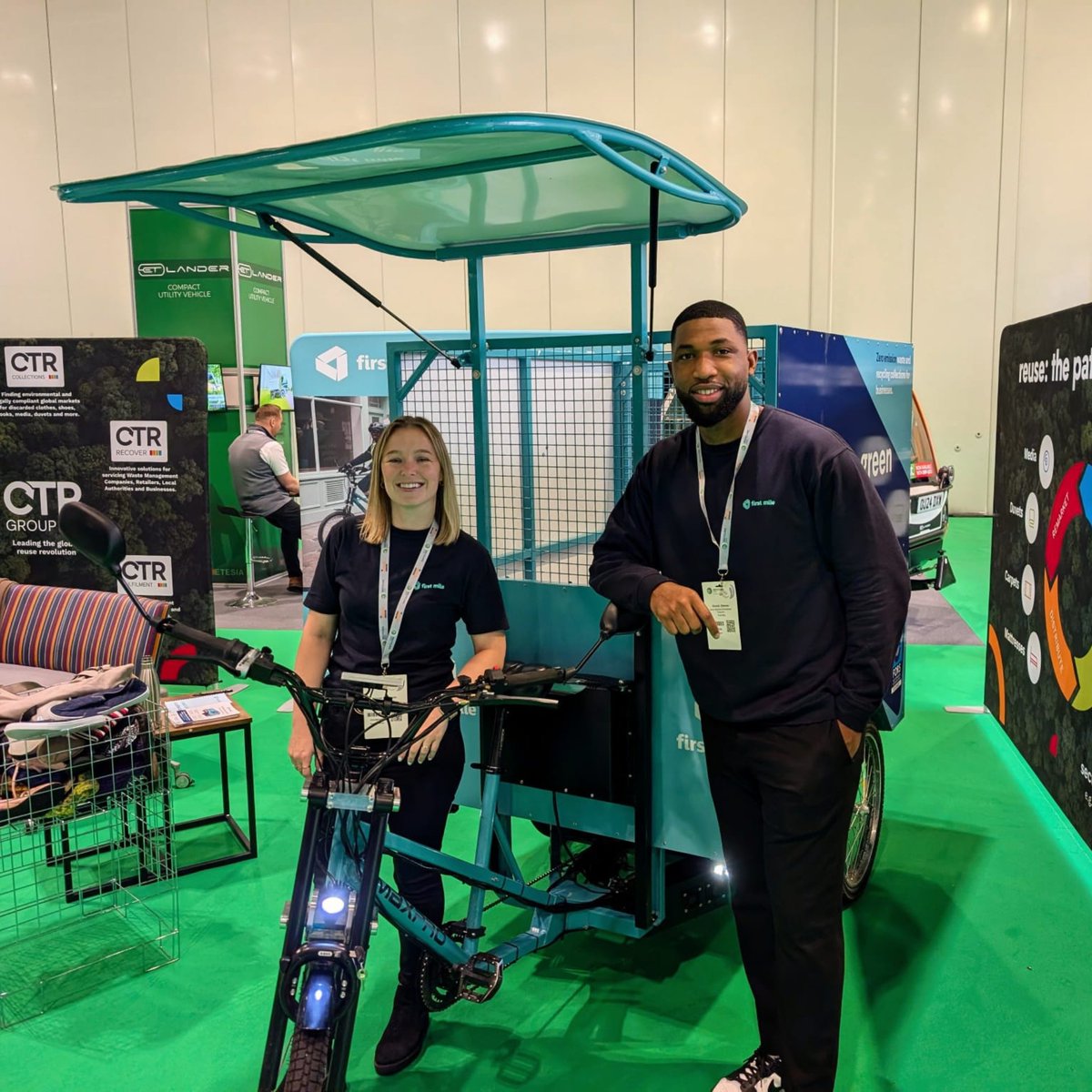 It's day 2 of #RecycleWeek, and First Milers Hannah and Onome are at the Recycling UK at the ExCel.

If you’re at the event today or tomorrow, come to Stand CC18 to say hello!

#RecyclingExpo24 #Recycling #Events