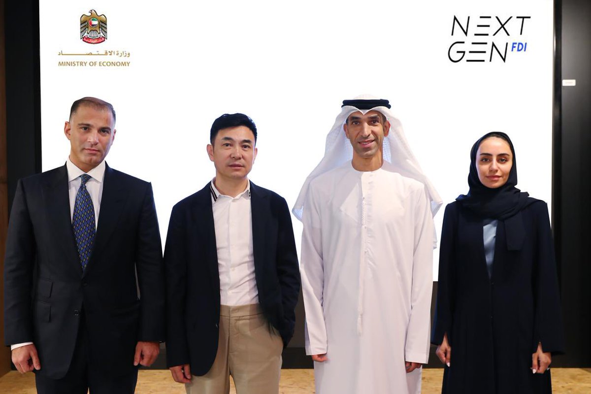 ThaniAlZeyoudi's tweet photo. Another promising moment for the #UAE's #NextGenFDI program: welcome onboard to Enerflow, Hygreen Energy and Enpower Greentech. With solutions spanning sustainable energy generation, storage and consumption, they will play an important role in deepening our cleantech ecosystem.🌐 https://t.co/XGKFpoSzxi
