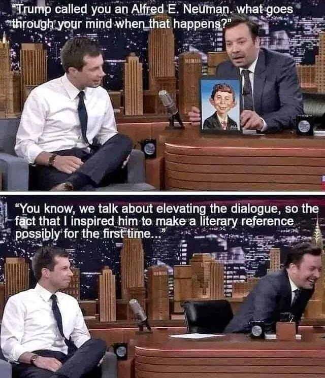 Secretary Pete is such a smart classy man! Love him.😃