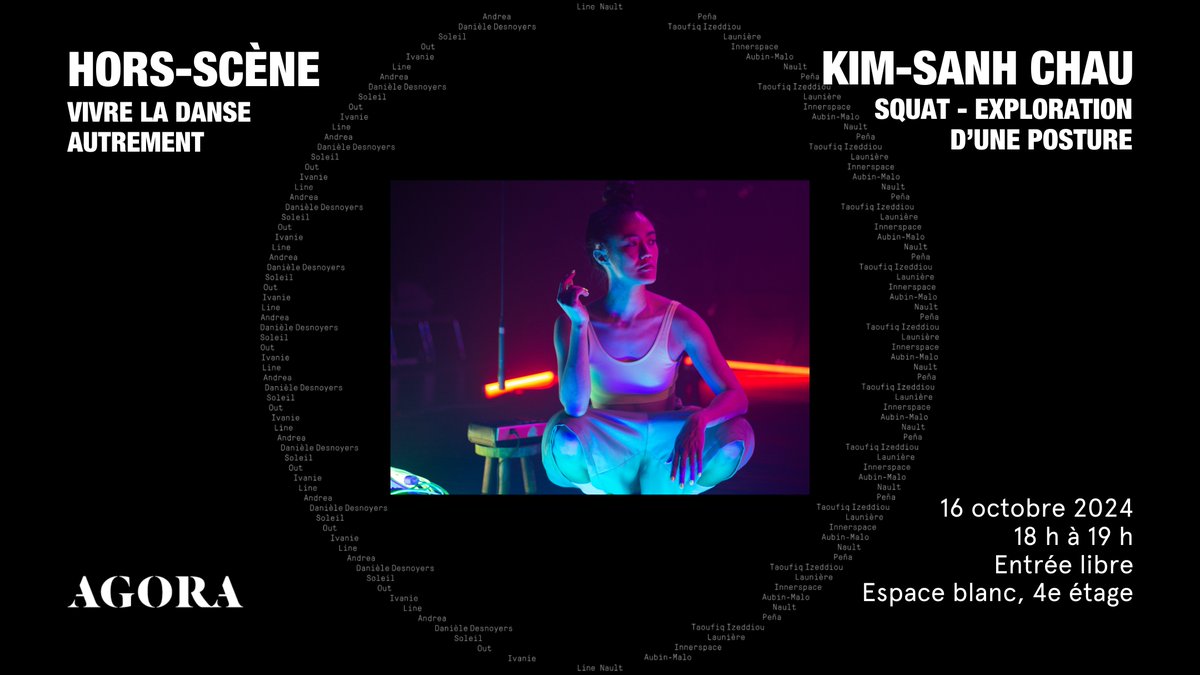 Le 16 octobre, explorez la posture du squat avec Kim-Sanh Chau ! Un atelier captivant et gratuit. 👀 Pour plus d’info: bit.ly/3BHfPr4
