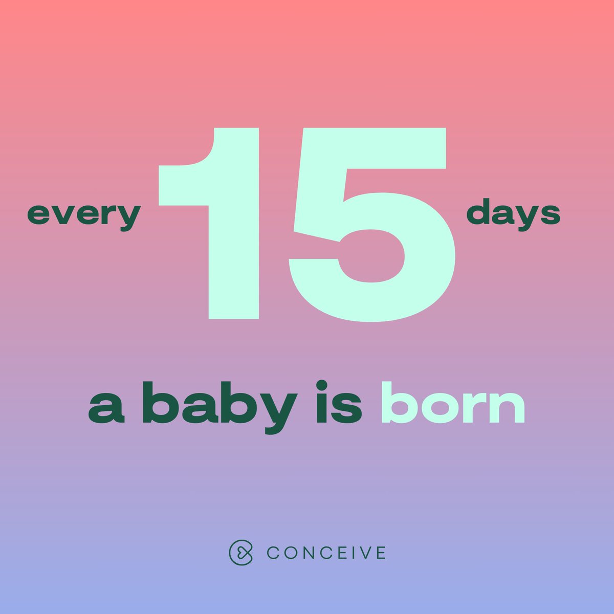✨ Every 5 days, we celebrate a new pregnancy. Every 15 days, a baby is born.

At Conceive, we’re proud to support families through every step of their fertility journey. From the first hopeful moments to welcoming new life, we are here to provide compassionate, 24/7 support 💜