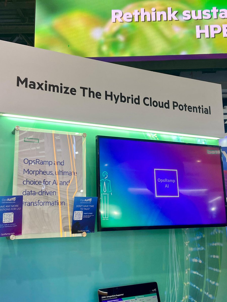 OpsRamp's tweet image. Team HPE OpsRamp at #IMC24, New Delhi 🚀 IMC has established as one of Asia&apos;s most prominent technology expos.

Meet the team at the event from 15-18 Oct 2024 and learn more about how HPE OpsRamp can transform your IT teams. 

#HPEOpsRamp #AutonmousIT #Observability