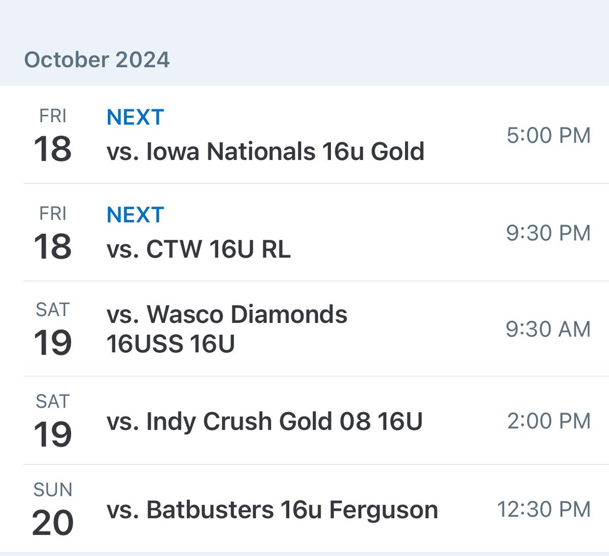 Wisconsin Bandits 16U- Kelly will be competing this weekend playing at the St. Louis Showcase I in Chesterfield, MO