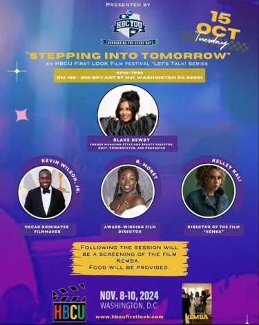 Howard University, join us today at 4:00 p.m. for a special panel discussion featuring <a href="/KembaMovie/">KembaMovie</a> director Kelley Kali followed by a screening of #KembaMovie. 

Check out the details below 💛
