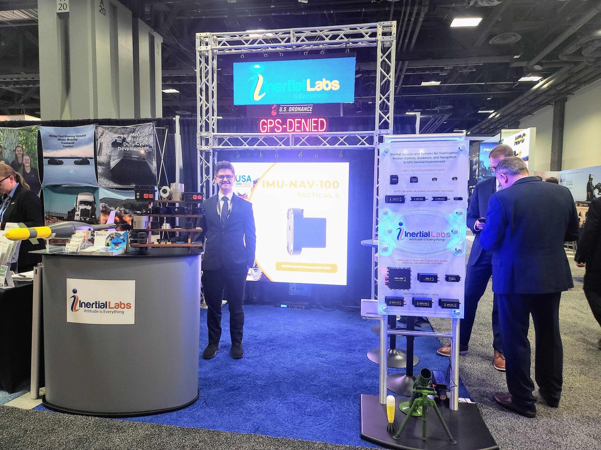 InertialLabs's tweet image. We're live at AUSA 2024!
Stop by Booth 1163 to explore the latest innovations in inertial navigation and positioning technology from Inertial Labs. n.
#AUSA2024 #InertialLabs #NavigationSolutions