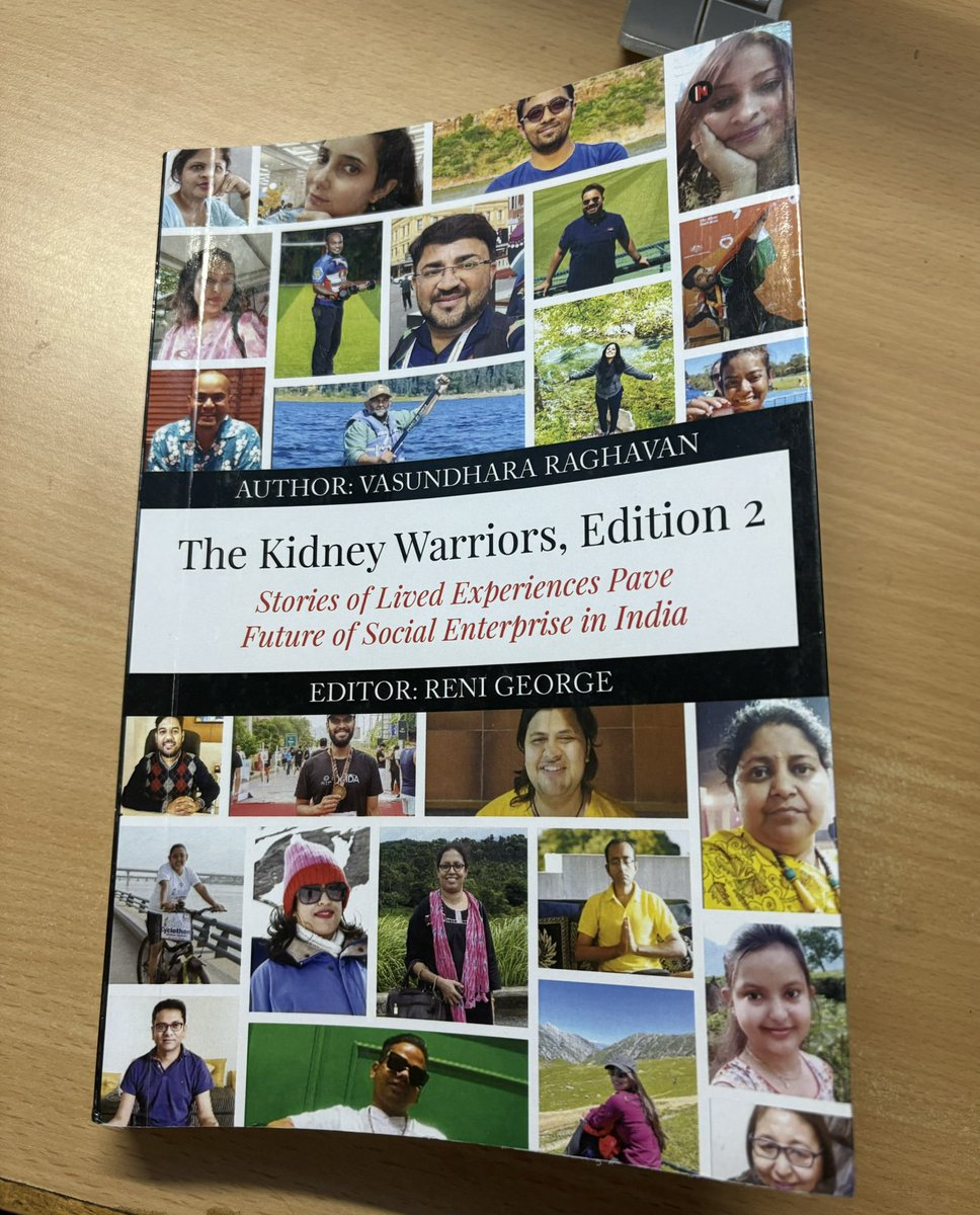 On my desk today, this book " The Kidney Warriors, Edition 2" - a compilation of articles by well known Nephrologists from all over India and some very poignant and real life experiences penned by #CKD pts, on how they've faced the diagnosis of kidney failure. 
The patient and