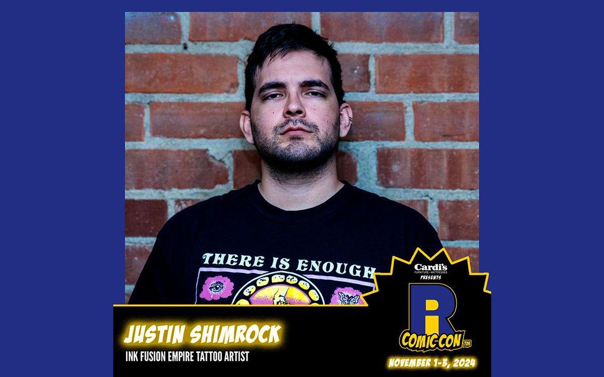 Please welcome Ink Fusion Tattoo Empire Artist Justin Shimrock to  #RICC2024! Justin does freelance illustration and animation while tattooing  full time all over the USA but mostly at his original home in, image size:1200x750