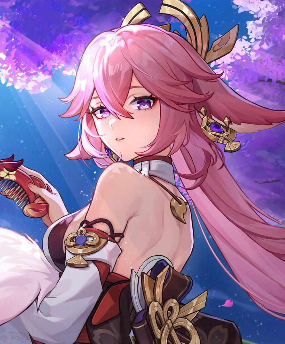 kamashi_archive's tweet image. The man                        His weakness

#Yaether #Aether #YaeMiko #GenshinImpact    
💛🩷