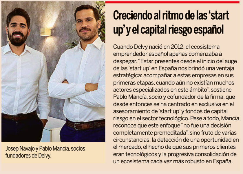 Hoy salimos de nuevo en <a href="/exp_juridico/">Expansión Jurídico</a>  destacando a #Delvy como referentes para las startups, inversores y empresas tecnológicas.

Este reconocimiento subraya nuestra dedicación a ofrecer soluciones legales innovadoras y estratégicas.

expansion.com/juridico/actua…