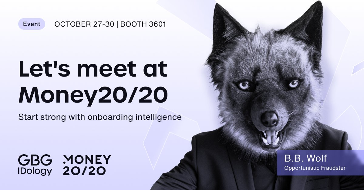 We’re thrilled to attend <a href="/money2020/">Money20/20</a> in Las Vegas on October 27-30. 

If you’re attending, join us at booth 3601 to discuss the future of #Finance and #Technology. 

🗓 Book a Meeting: idology.com/see-you-at-mon…

#money2020 #money2020USA