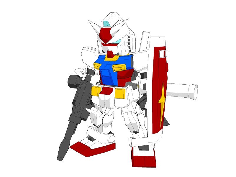 turbolabo's tweet photo. 六角大王いじるの楽しい。
前に作ったSDガンダムの構造はそのままで、プロポーションを変更して作ってみようかと、伸ばしたり縮めたりしてる。 https://t.co/ipqpNyG3cD