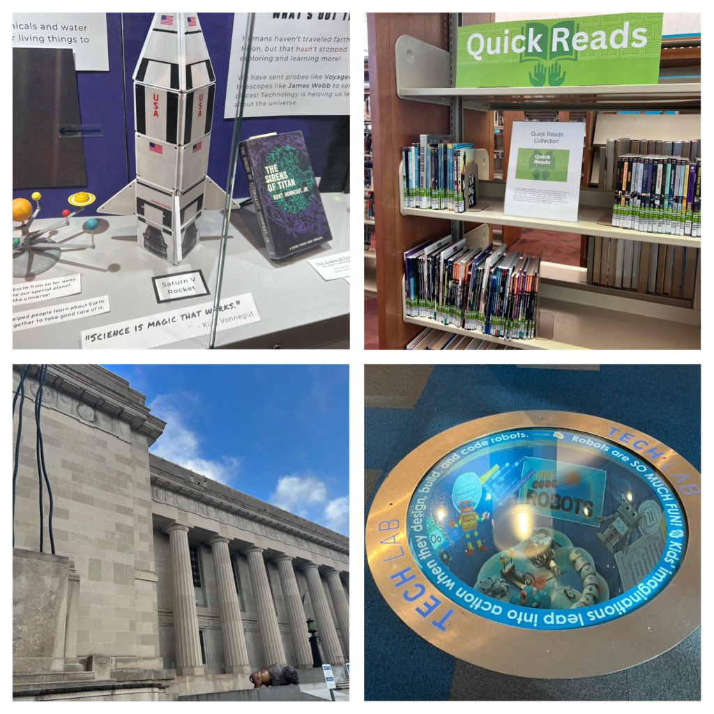 GeometricRabbit's tweet image. Attending @ABOS_Outreach &amp;amp; delighted to engage in #LibraryTourism and to provide some impromptu Reader’s Advisory while visiting  the Center for Black Literature &amp;amp; Culture at @indylibrary this morning! The staff, services, + spaces are fantastic community resources! 
#LibraryLife